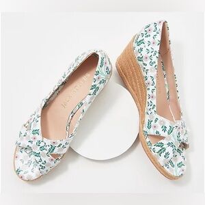 Jack Rogers Leather Palmer Crisscross Wedge Espadrille 8.5 - NEW $138 Retail